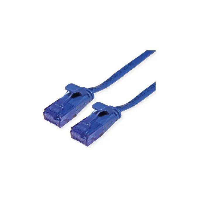 VALUE Patchkabel Cat.6A (Class EA) UTP. extra-flach. blau. 5 m — image 1