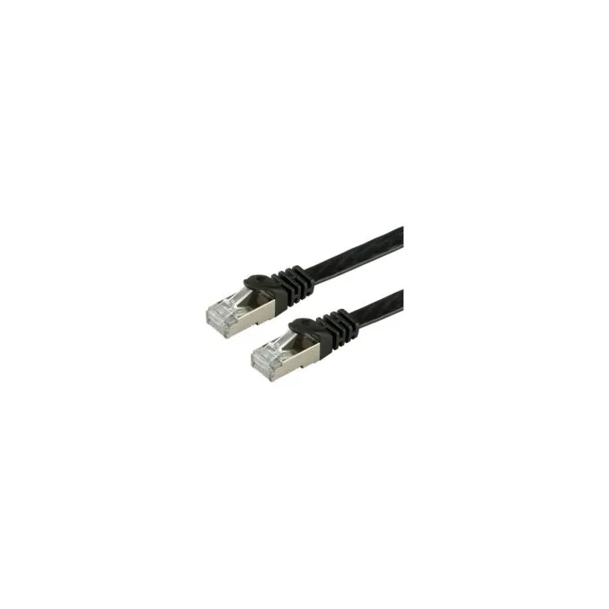 VALUE Patchkabel Kat.6 Class E FTP extra-flach schwarz 5m — image 1