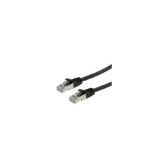 VALUE Patchkabel Kat.6 Class E S FTP PiMF LSOH schwarz 1.5m