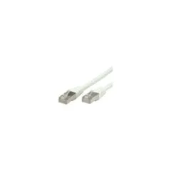 VALUE Patchkabel Kat.6 Class E S FTP PiMF weiss 1m
