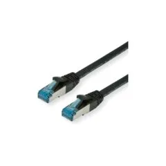 VALUE Patchkabel Kat.6A Class EA S FTP PiMF LSOH schwarz 1,5m