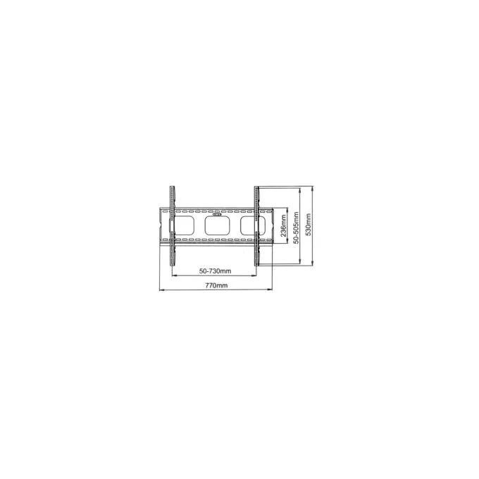 VALUE TV-Monitorwandhalterung. fest. 32-60 Zoll. bis 80 kg — image 3