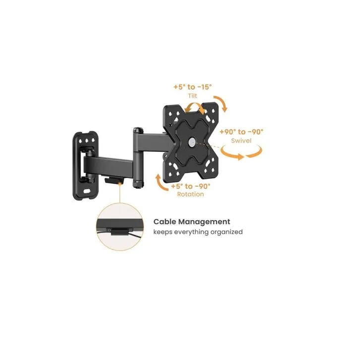 VALUE TV-Wandhalterung, 3 Drehpunkte, 13-32 Zoll, bis 20 kg — image 6