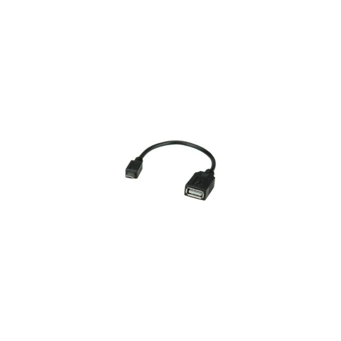 VALUE USB 2.0 Kabel USB 2.0 Typ Micro B - Typ A BU OTG 0.15m — image 1