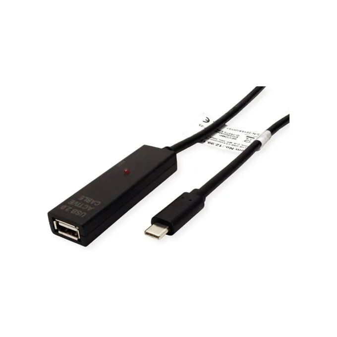 VALUE USB 2.0 Verlngerung. aktiv. mit Repeater. A-C. schwarz. 15 m — image 1