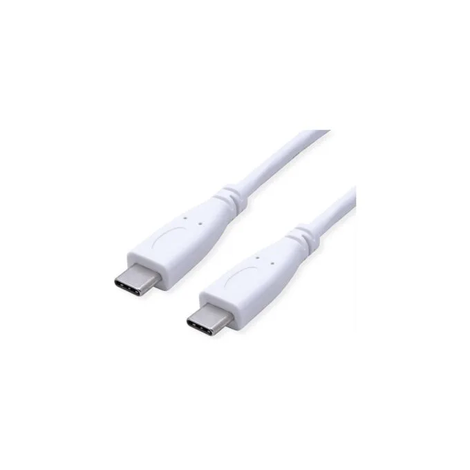 VALUE USB 3.2 Gen 2 Kabel. C-C. ST ST. 4K UHD-1. 10Gbit s. Emark. 100W. wei. 0.5 m — image 1
