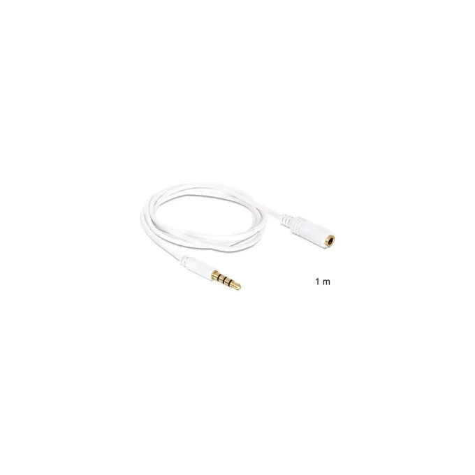 Verlängerungskabel Audio Klinke 3.5 mm Stecker Buchse 4 Pin 1 m — image 1