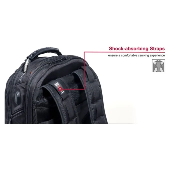 WENGER Ibex Ballistic Deluxe 35.56cm 14Zoll-40.64cm 16Zoll Laptop Backpack Black — image 9