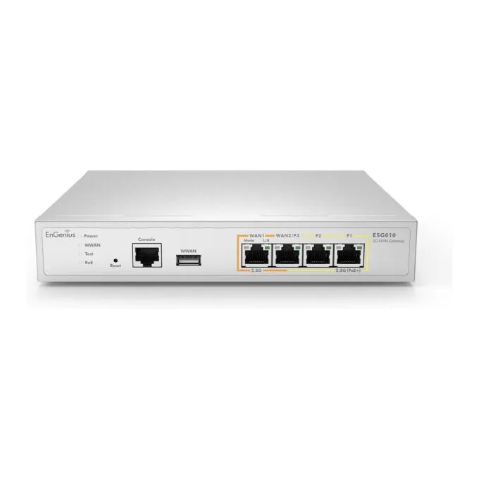 Z EnGenius Cloud Managed SD-WAN Security Gateway with Quad Core 2.2GHz and 4x 2.5G ports• ESG610 — image 1