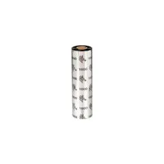 Zebra 1600 Economy Wax - Black - 156 mm x 450 m