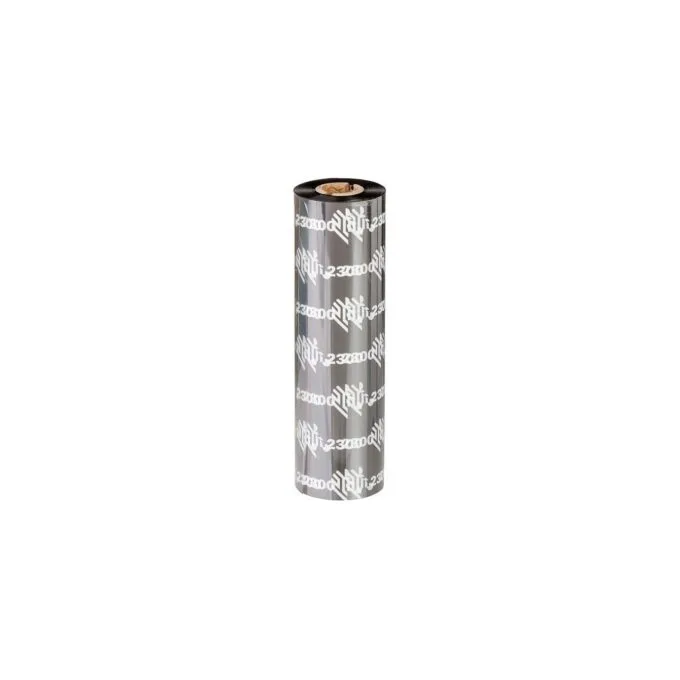 Zebra 2300 Wax - Schwarz - 131 mm x 450 m - Thermotransfer-Farbband — image 1