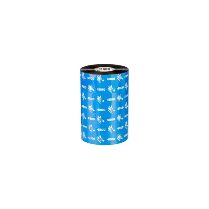 ZEBRA Farbband Harz 4800 156mmx450m 12erPack.schwarz.Thermotransfer — image 1