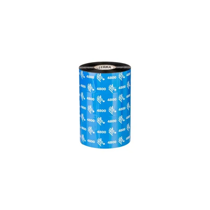 ZEBRA Farbband Harz 4800 80mmx450m 12erPack.schwarz.Thermotransfer — image 1