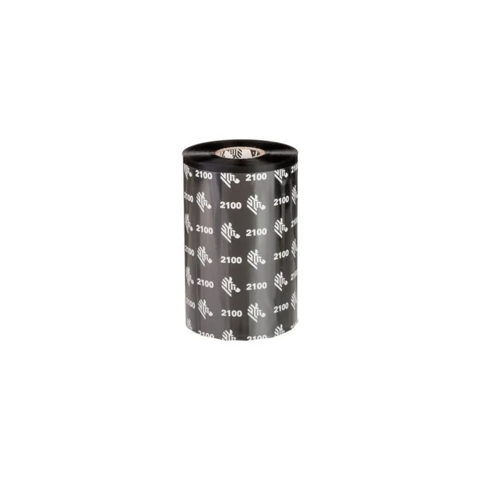 ZEBRA Farbband Wachs 2100 110mmx450m 12erPack.schwarz.Thermotransfer — image 1
