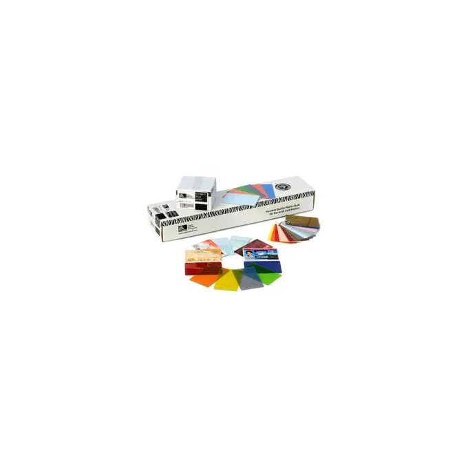 Zebra Premier - PVC Karte - 15 mil wei - CR-80 Card (85,6 x 54 mm) 500 Karte — image 1