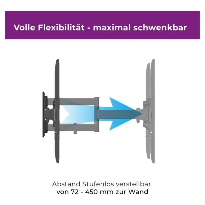 ZUB Ultron Wandhalterung Flatscreen WM200 32-60' Neigung Winkel — image 4