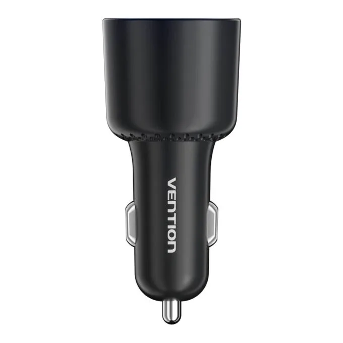 Vention Charger Car 165W 2xUSBC 1xUSBA 100W Max Black FFPB0 — image 2
