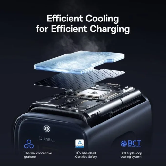 Baseus Charger Wall 67W 2C+U PicoGo AE11 EU Cosmic Black — image 6