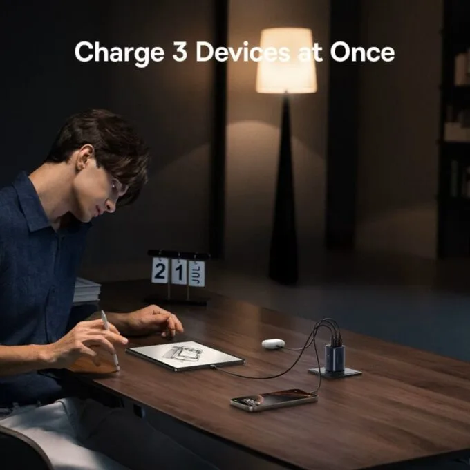 Baseus Charger Wall 67W 2C+U PicoGo AE11 EU Cosmic Black — image 3