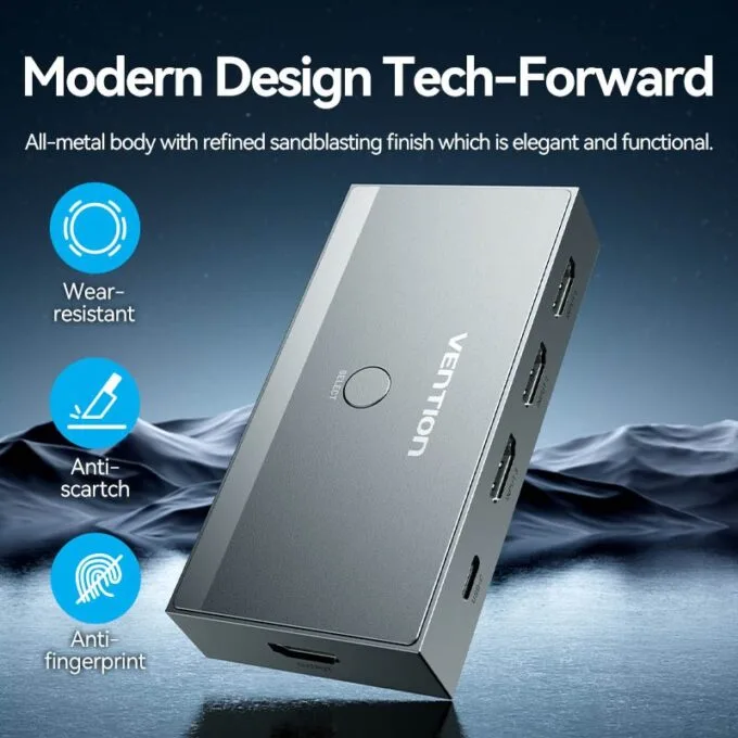 Vention HDMI Switch 3-Port 8K 2.1 w/Remote Control AKRH0 — image 4