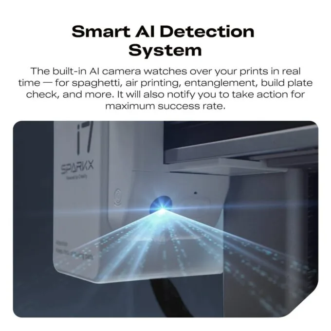 Creality SparkX i7 3D Printer - 500mm/s fast - AI Smart Detection - 26x26x26 - No Assembly — image 4