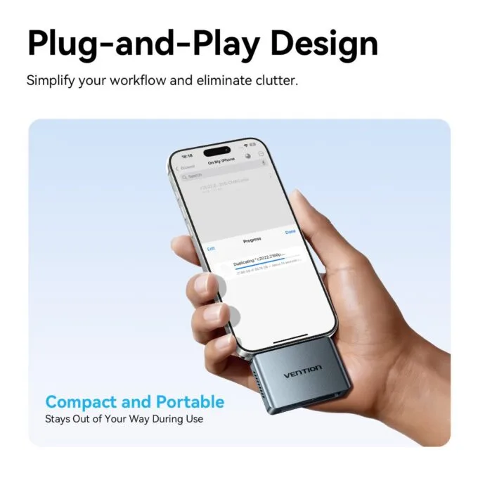 Vention MA Portable Plug & Play Cable-Free NVME Enclosure KPXH0 — image 7
