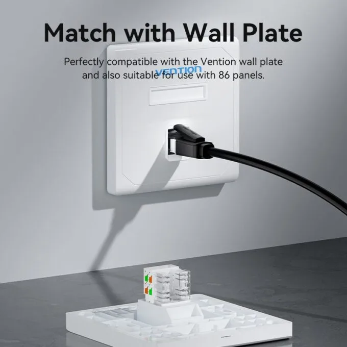 Vention NETWORK Keystone Jack CAT6 UTP White IRFW0 — image 9