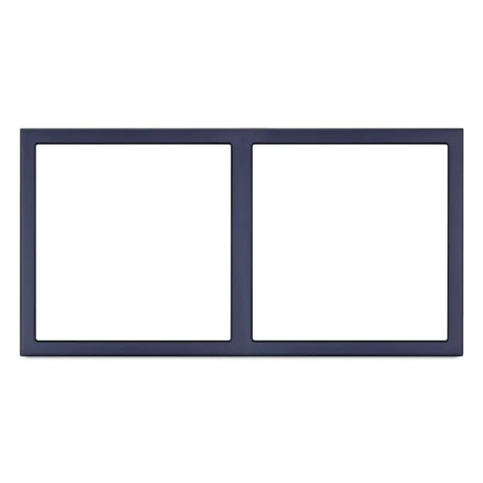 HDL Panel Frame 2 Gang Ash Grey — image 1
