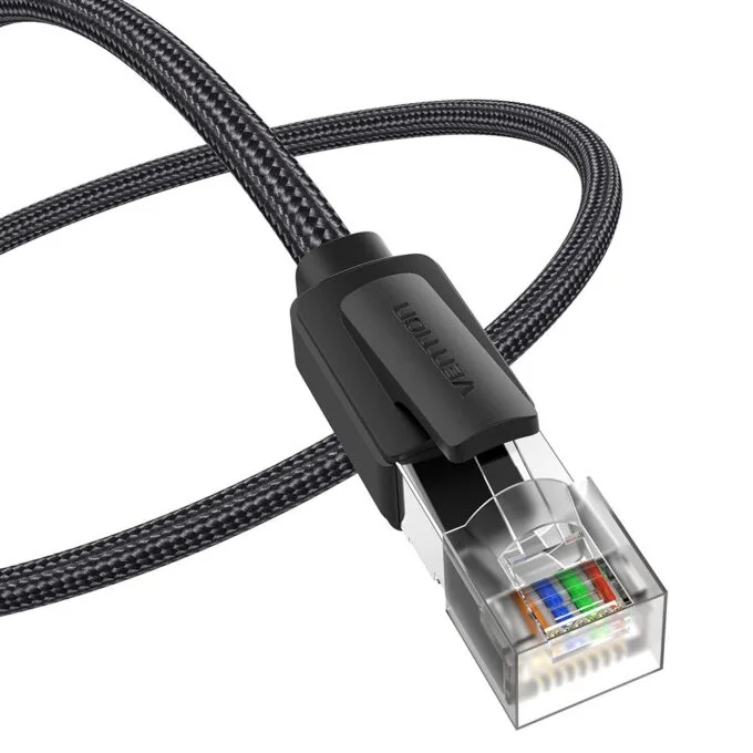 Vention NETWORK Cable CAT8 SFTP Braided 3.0m Black-Nickel IKOBI — image 2