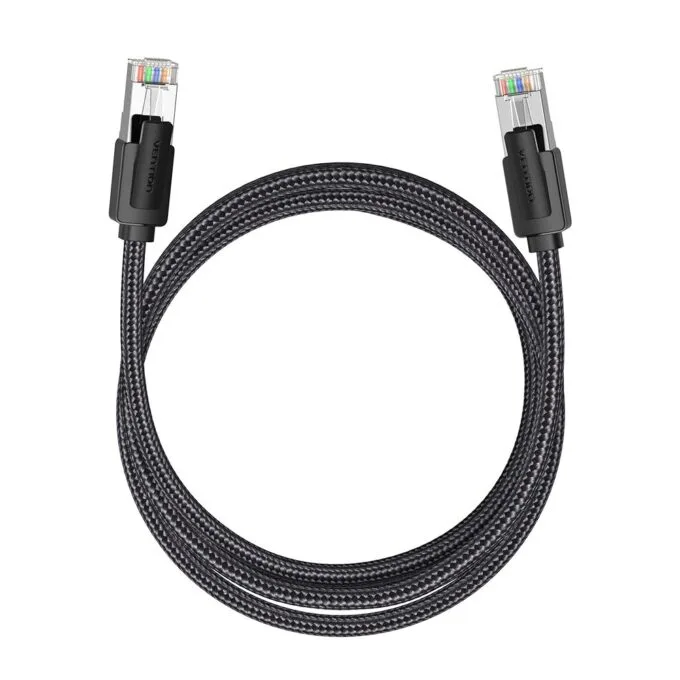 Vention NETWORK Cable CAT8 SFTP Braided 3.0m Black-Nickel IKOBI — image 3