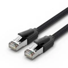 Vention NETWORK Cable CAT8 SFTP Braided 20.0m Black-Nickel IKOBQ