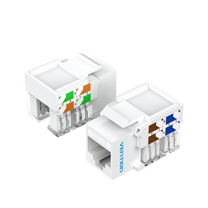 Vention NETWORK Keystone Jack CAT6 UTP White IRFW0 — image 1