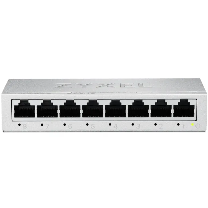 Zyxel Switch Gigabit Ethernet 8-Port Metal with QoS UK Plug GS-108BV5 — image 1