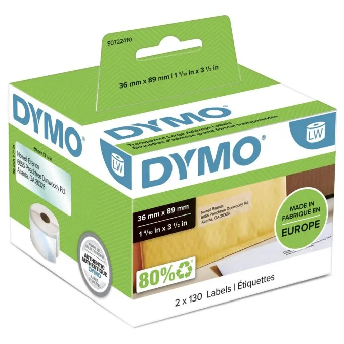 DYMO LW - Large Address Labels - 36 x 89 mm - S0722410 — image 1
