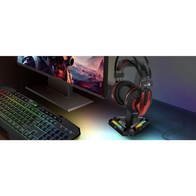Genius Gaming Headphone LED Stand with USB Hub GX-UH100 — image 10
