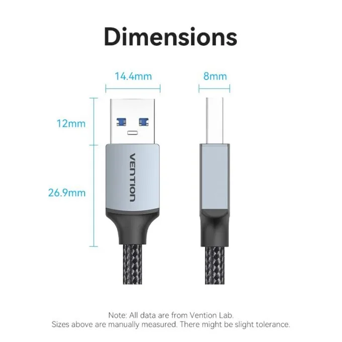 Vention Cable USB-A 3.0 M-M Braided 2.0m CTSHH — image 10