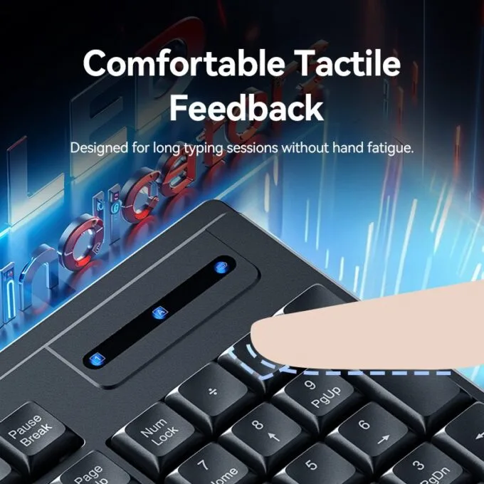 Vention Keyboard and Mouse Combo Wireless Silent Slim Full Size KTZB0-EN — image 14