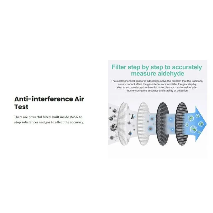 Noyafa Portable Indoor Air Quality Tester with Formaldehyde Detector JMS17 — image 10