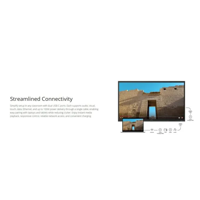 Viewsonic Viewboard Interactive Display Whiteboard 86" 4K Android EDLA 64-Point Touch 2.1 Speakers 8 Mic Array IFP8641-1-1C — image 9