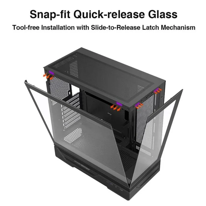 Armaggeddon Gaming Case ATX AQUARON XTREME X10 With 10x ARGB Fans — image 8