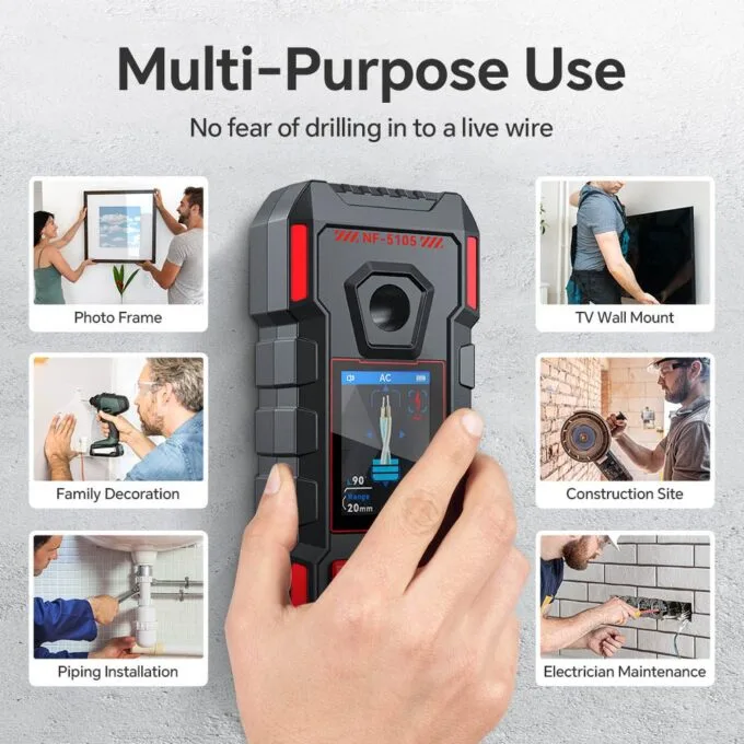 Noyafa Wall Detector-High Sensitivity, Safety Drilling, Support Various Material Detection NF-5105 — image 10