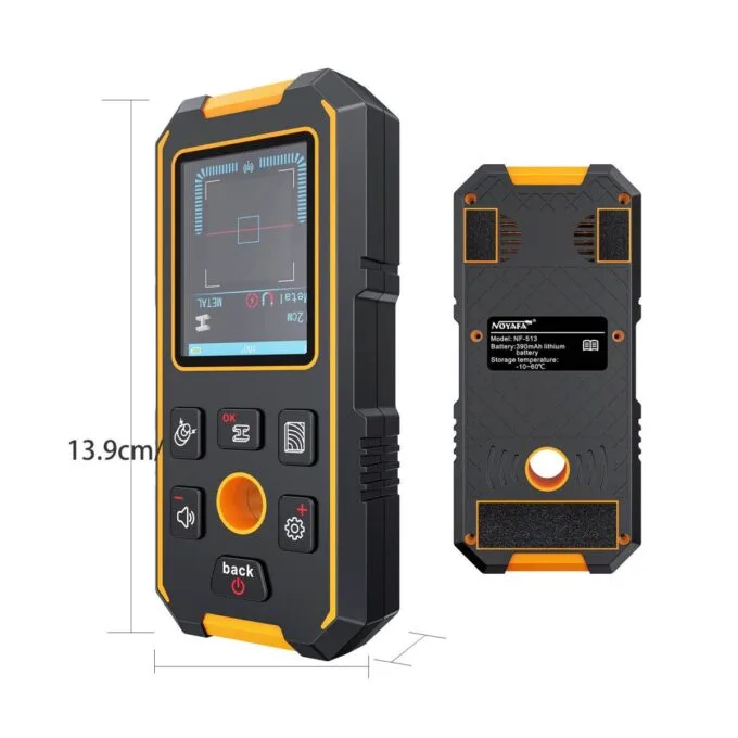 Noyafa Multifunctional Wall Detector / Stud Finder  detect metal, wood, and live wires NF-513S — image 10