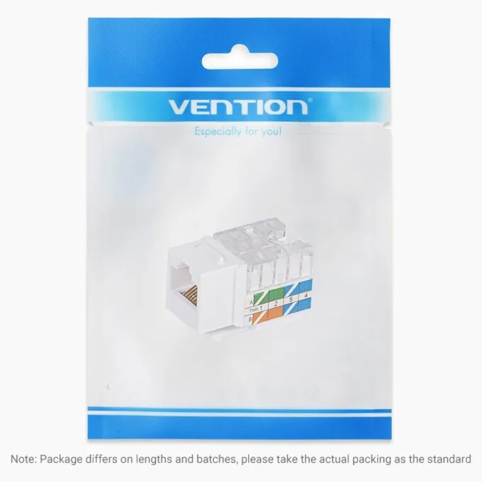Vention NETWORK Keystone Jack CAT6 UTP Toolless White IPFW0 — image 9