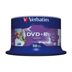 Verbatim DVD+R Wide Inkjet Printable No ID Brand