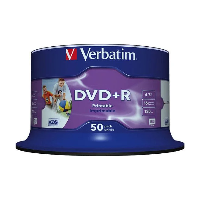 Verbatim DVD+R Wide Inkjet Printable No ID Brand — image 1