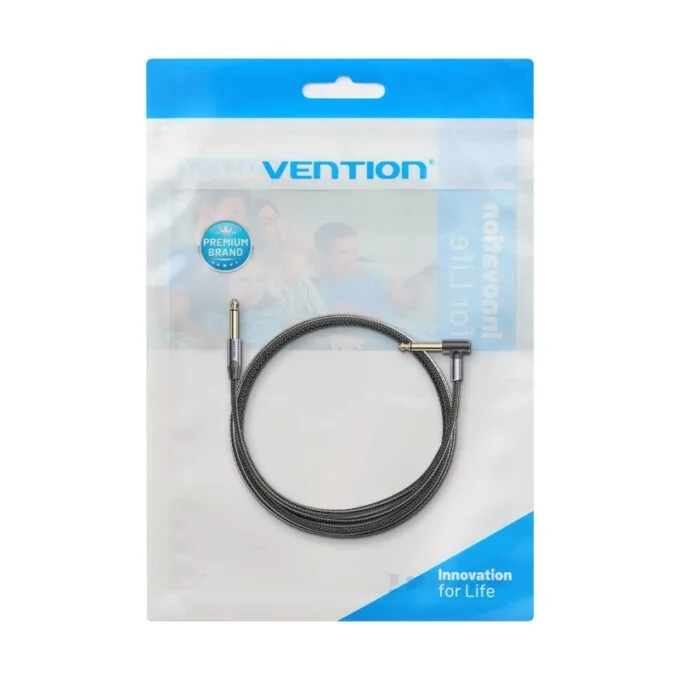 Vention AUDIO 6.3mm M to 6.3mm M Right Angle Braided-Metal 3.0m BKEHI — image 11