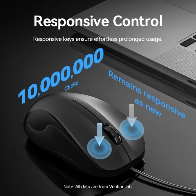 Vention Keyboard and Mouse Combo Wired Silent Slim Full Size KTYBG-EN — image 14