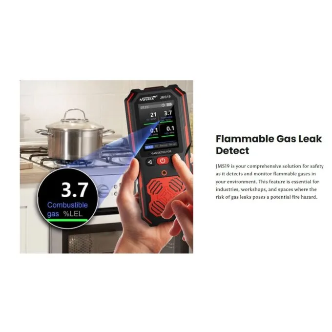Noyafa Portable Handheld Gas Detector With Leak Detection & Alarm JMS19 — image 11