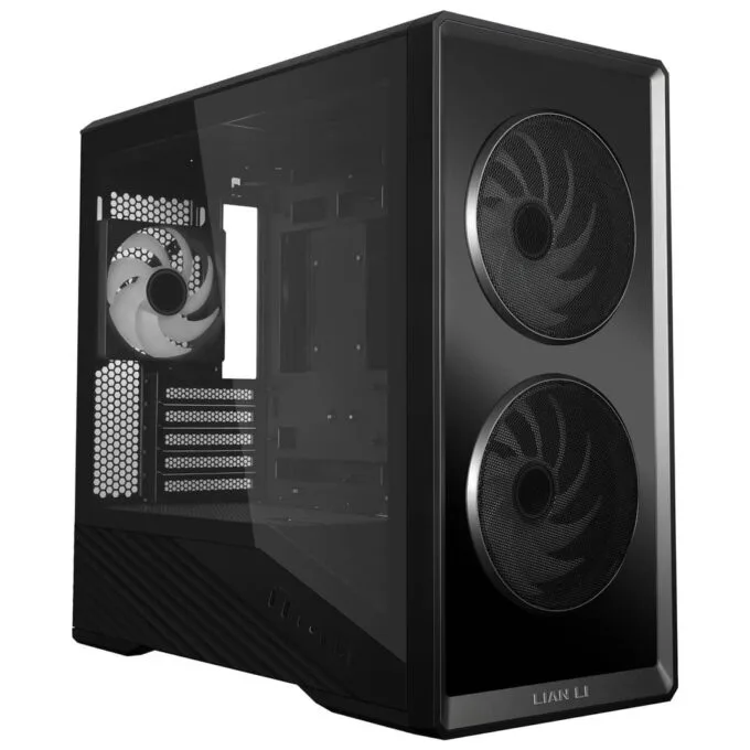 Lian Li Vector V150 Black - w/ 3 x ARGB Fans + Hub - Infinity Mirror - Micro-ATX, Mini-ITX PC Case — image 3