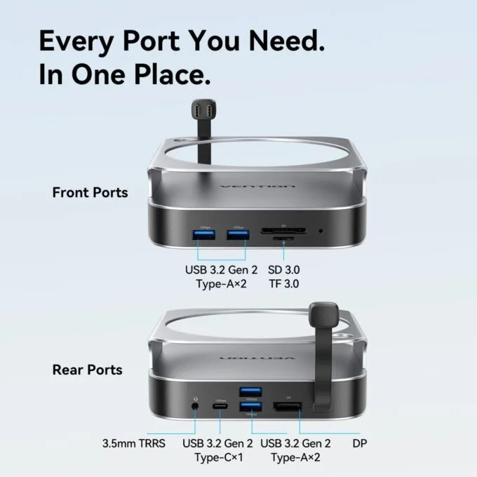 Vention IT HUB 10-in-1 USB-C Docking Station for Mac Mini THIHAG — image 10